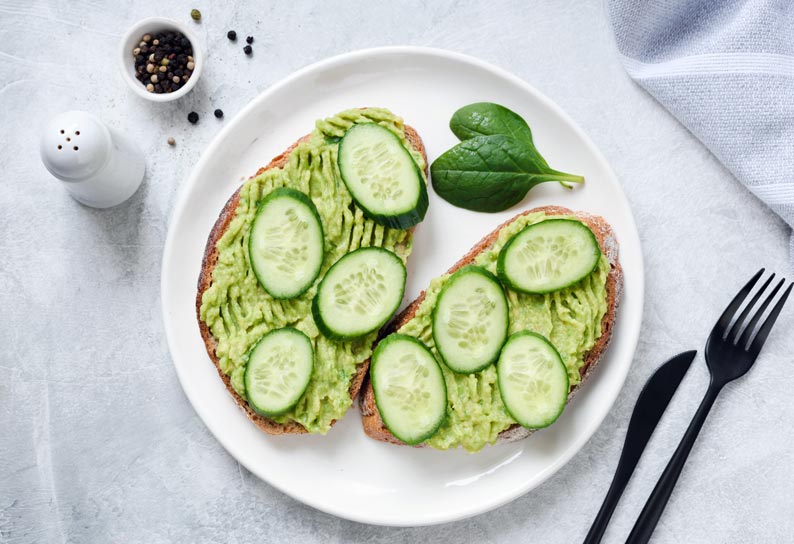 Avocado Frischkäse Brot