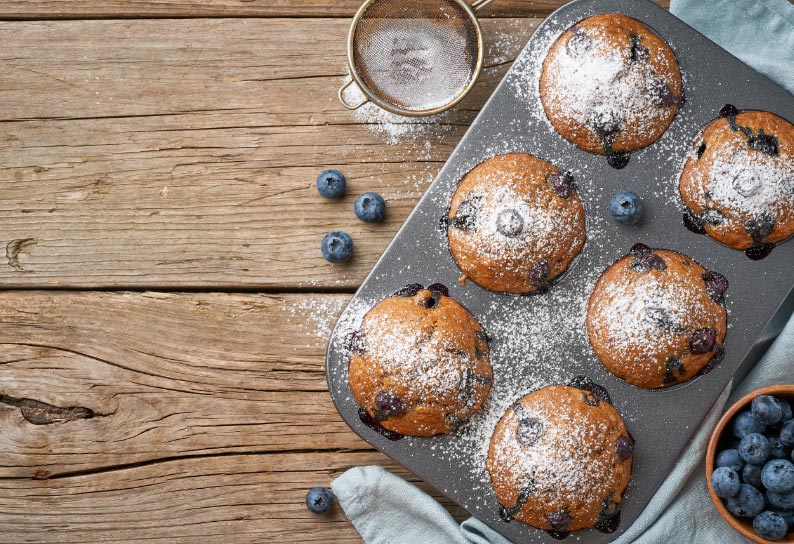 Heidelbeer Bananen Muffins