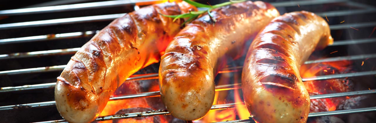 Selbstgemachte Bratwurst